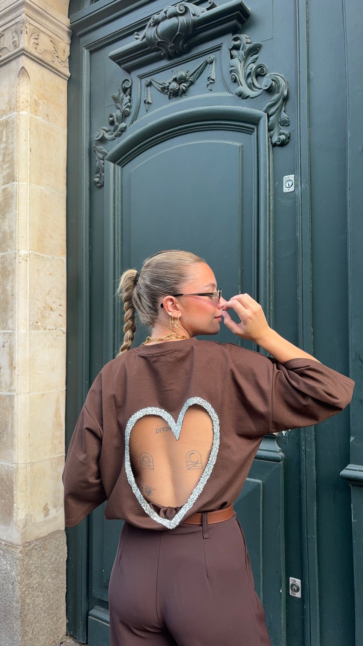 Tee-shirt dos nu - COEUR