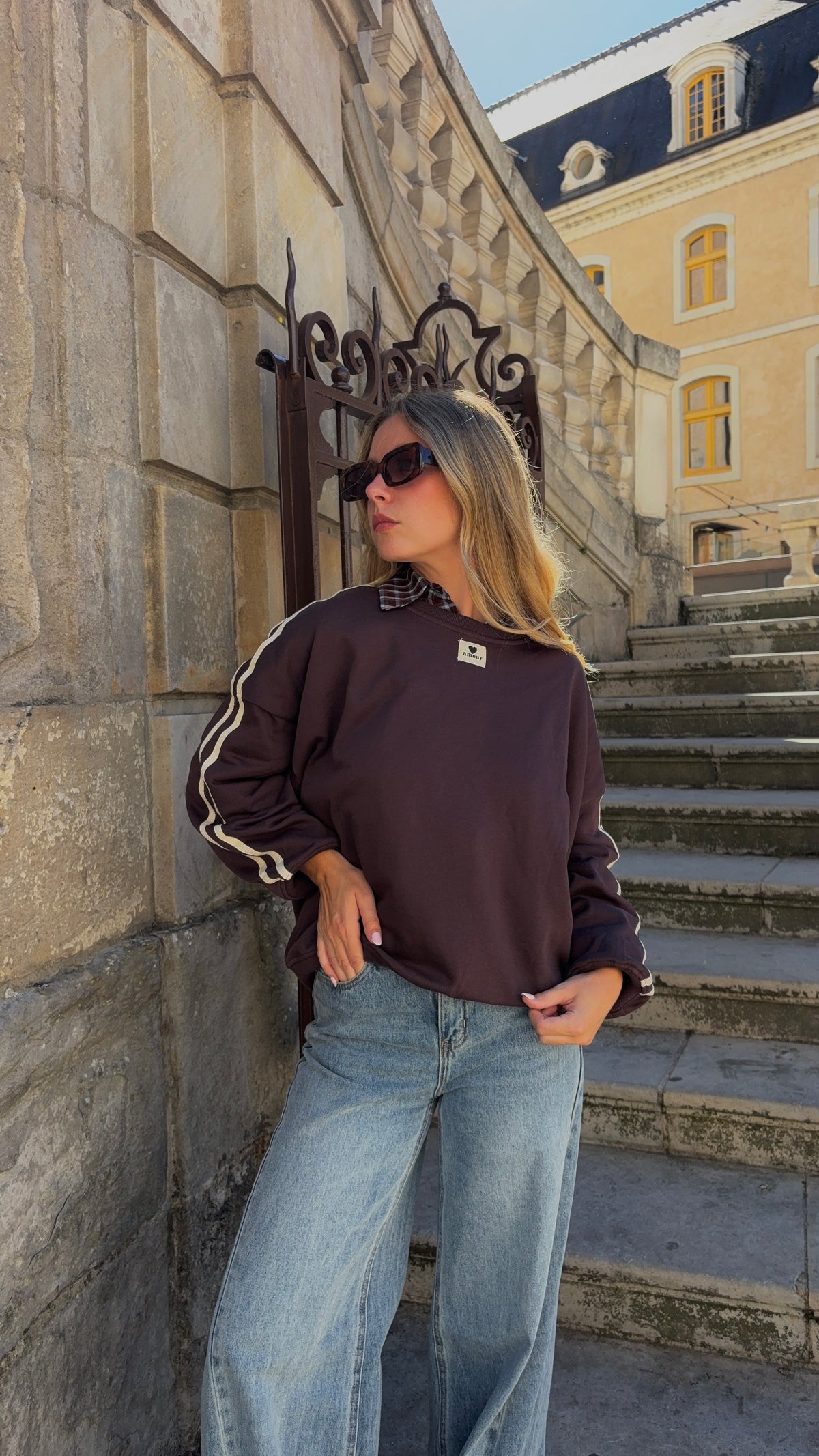 Sweat marron - AMOUR