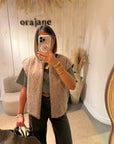 Gilet sans manches Théo Beige