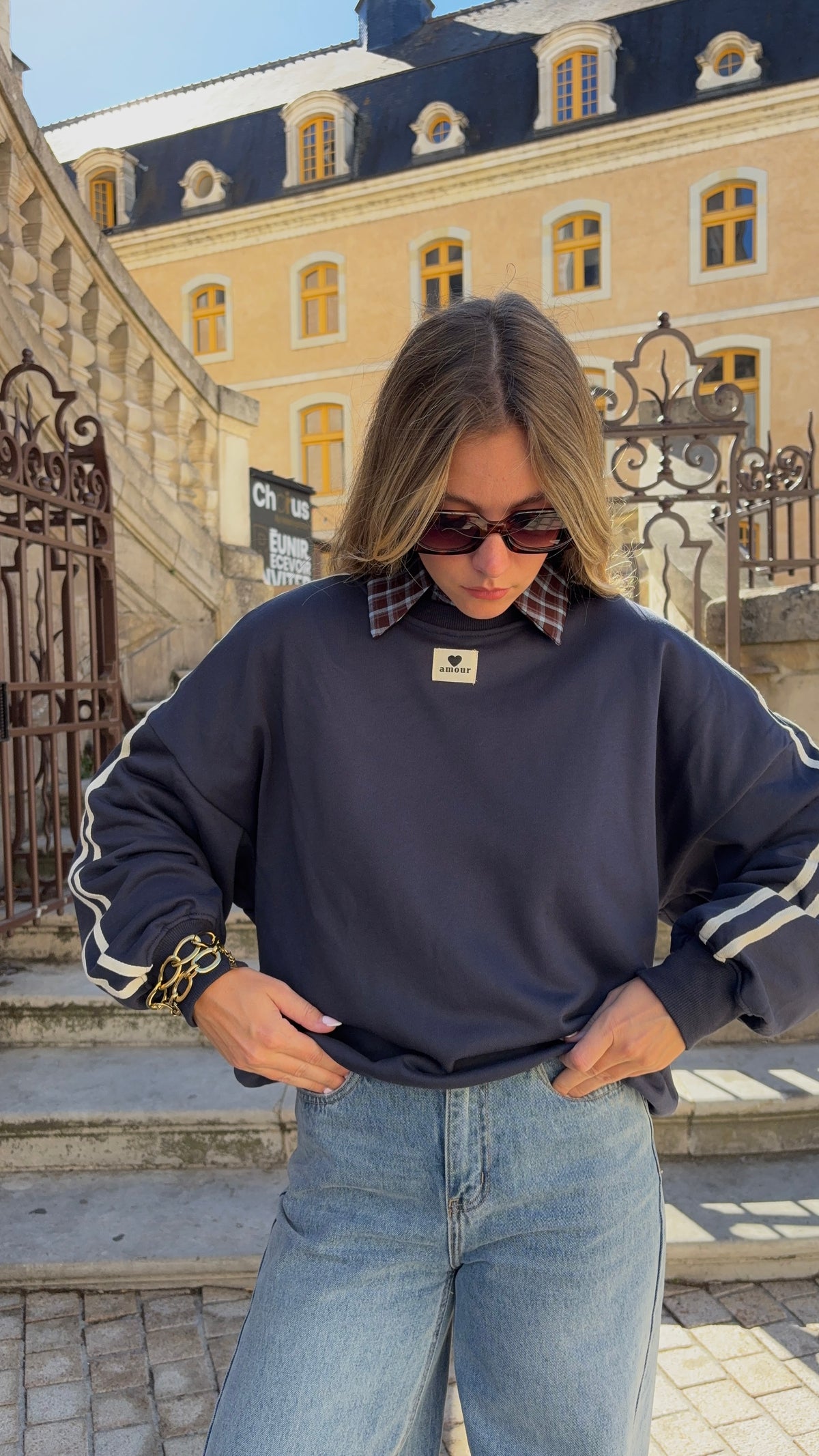 Sweat bleu marine - AMOUR