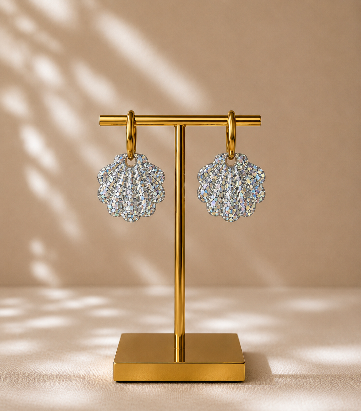 Boucles d’oreilles Argenté- Shell