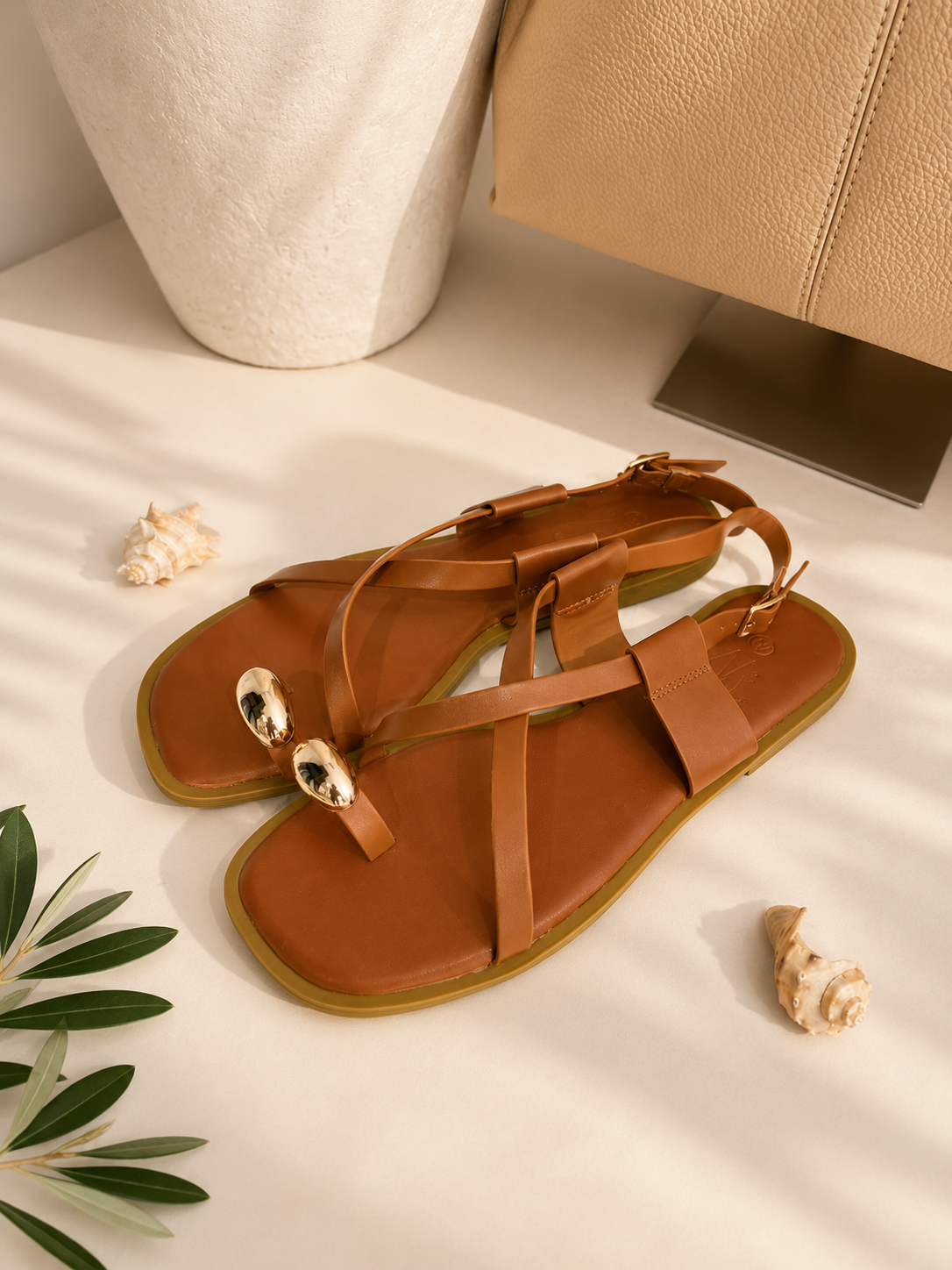 Sandales Camel - Mia