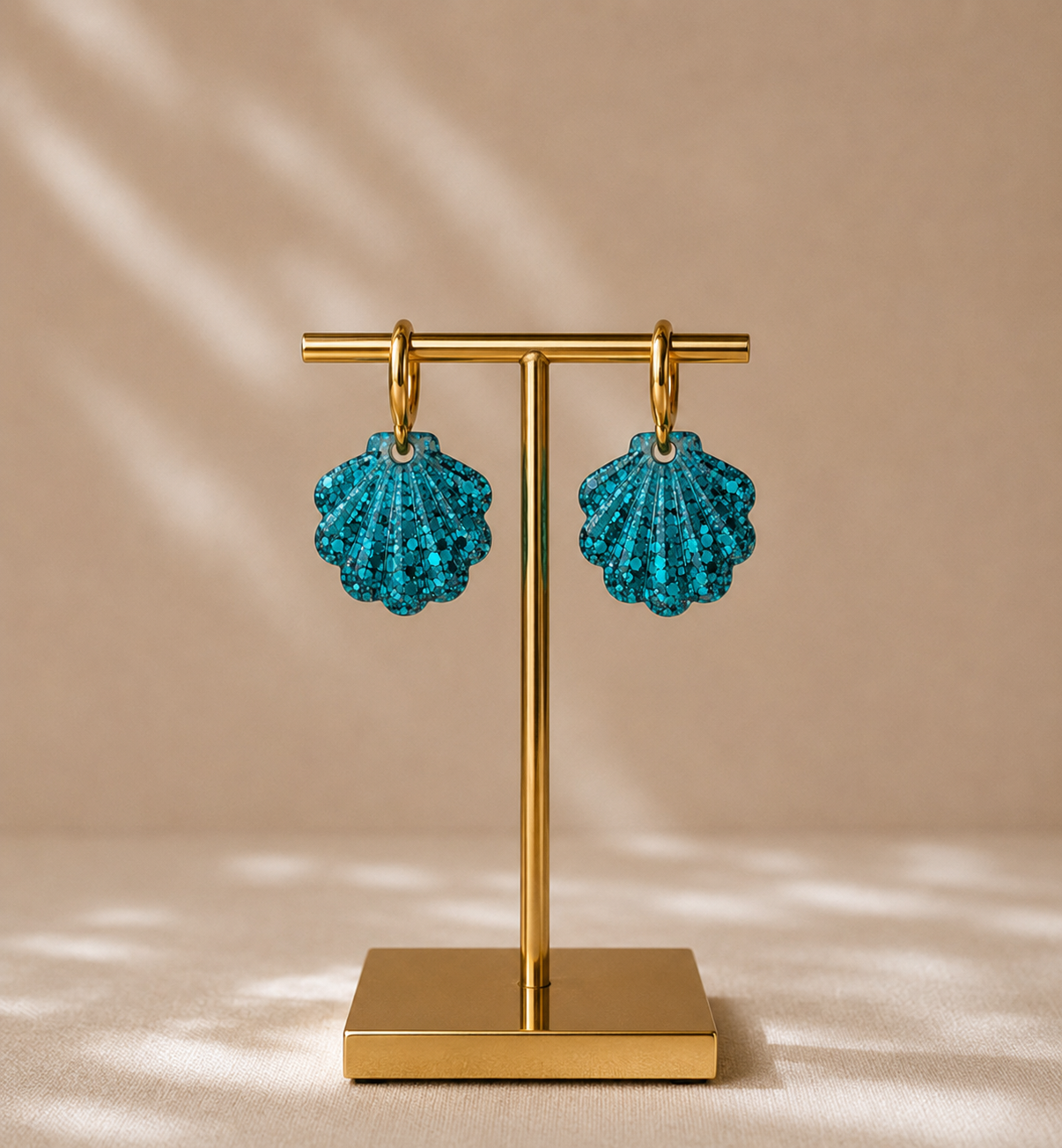 Boucles d’oreilles Turquoises - Shell