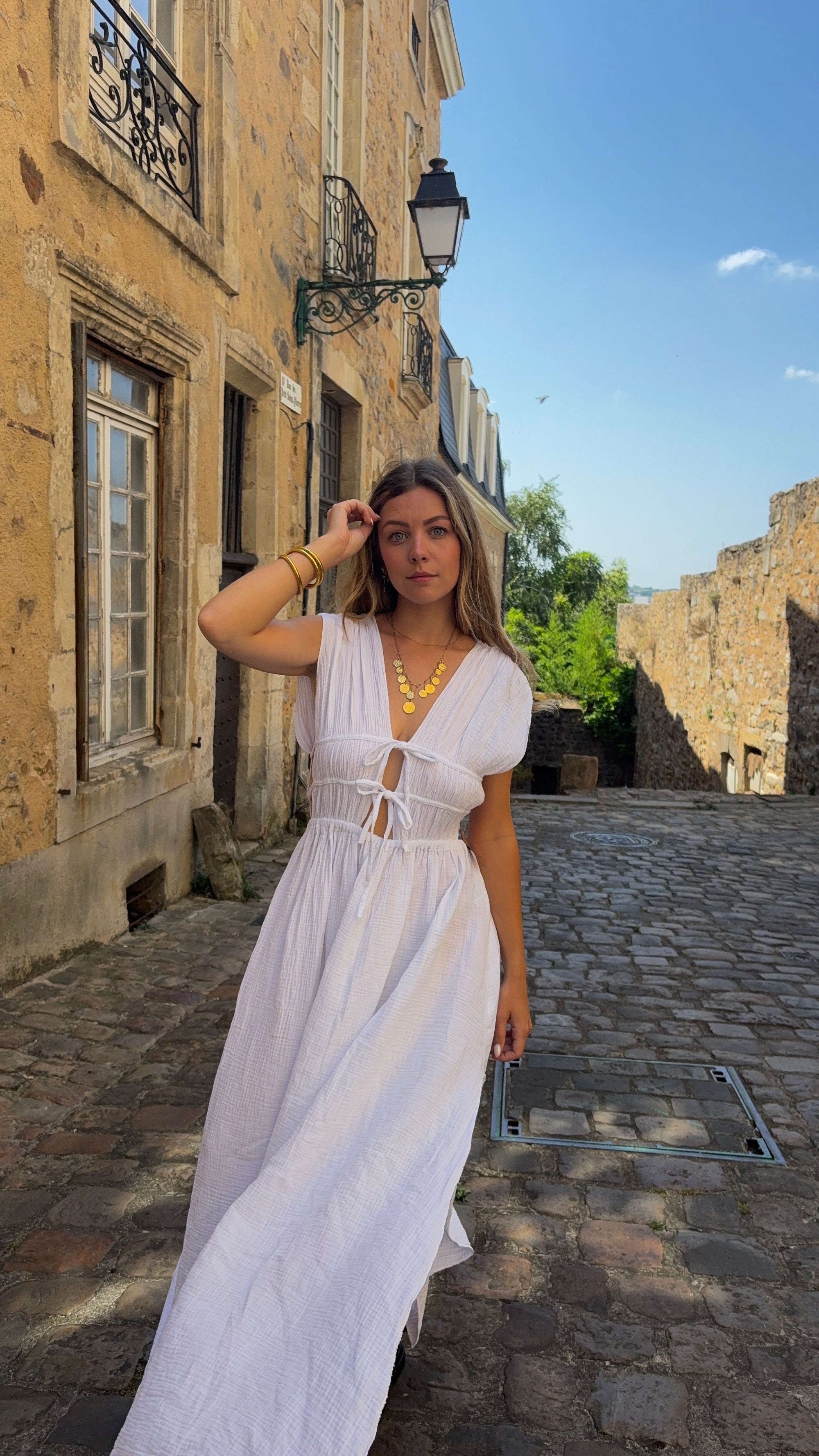 Robe Longue Blanche - Inès