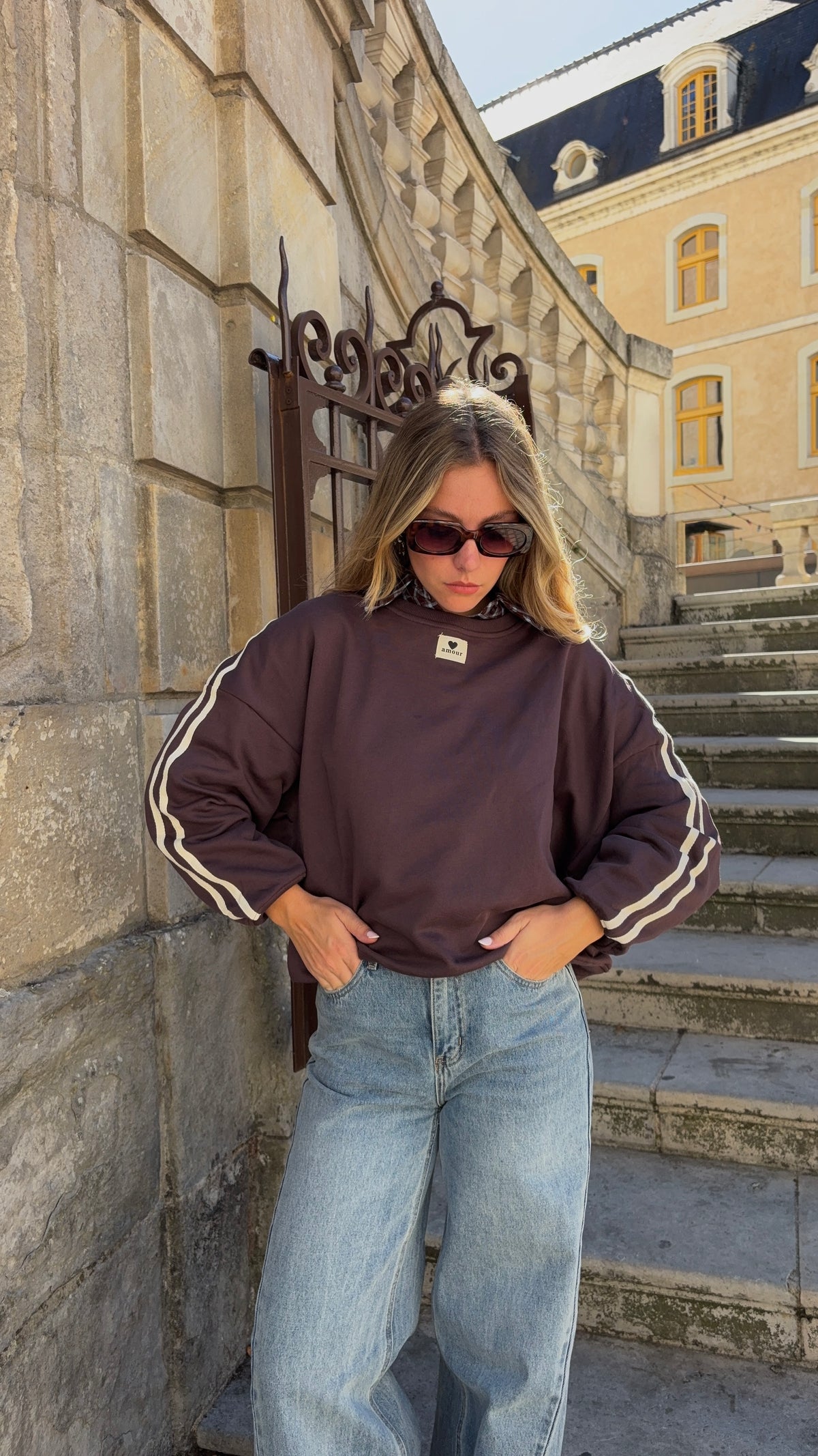 Sweat marron - AMOUR