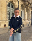 Pull gilet bleu marine - AMOUR