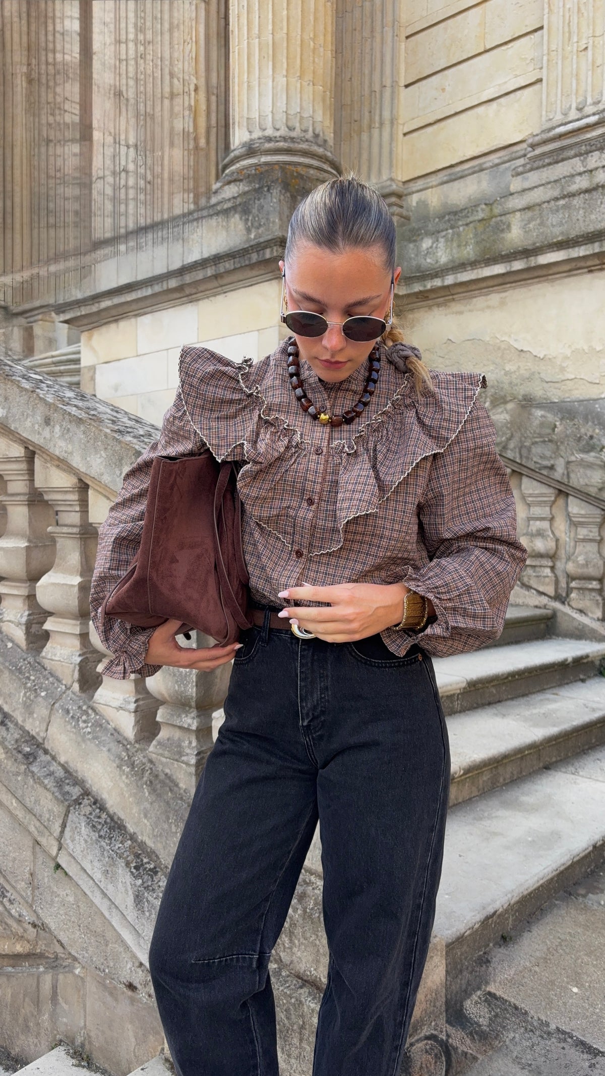Blouse à carreaux - SALOMÉ