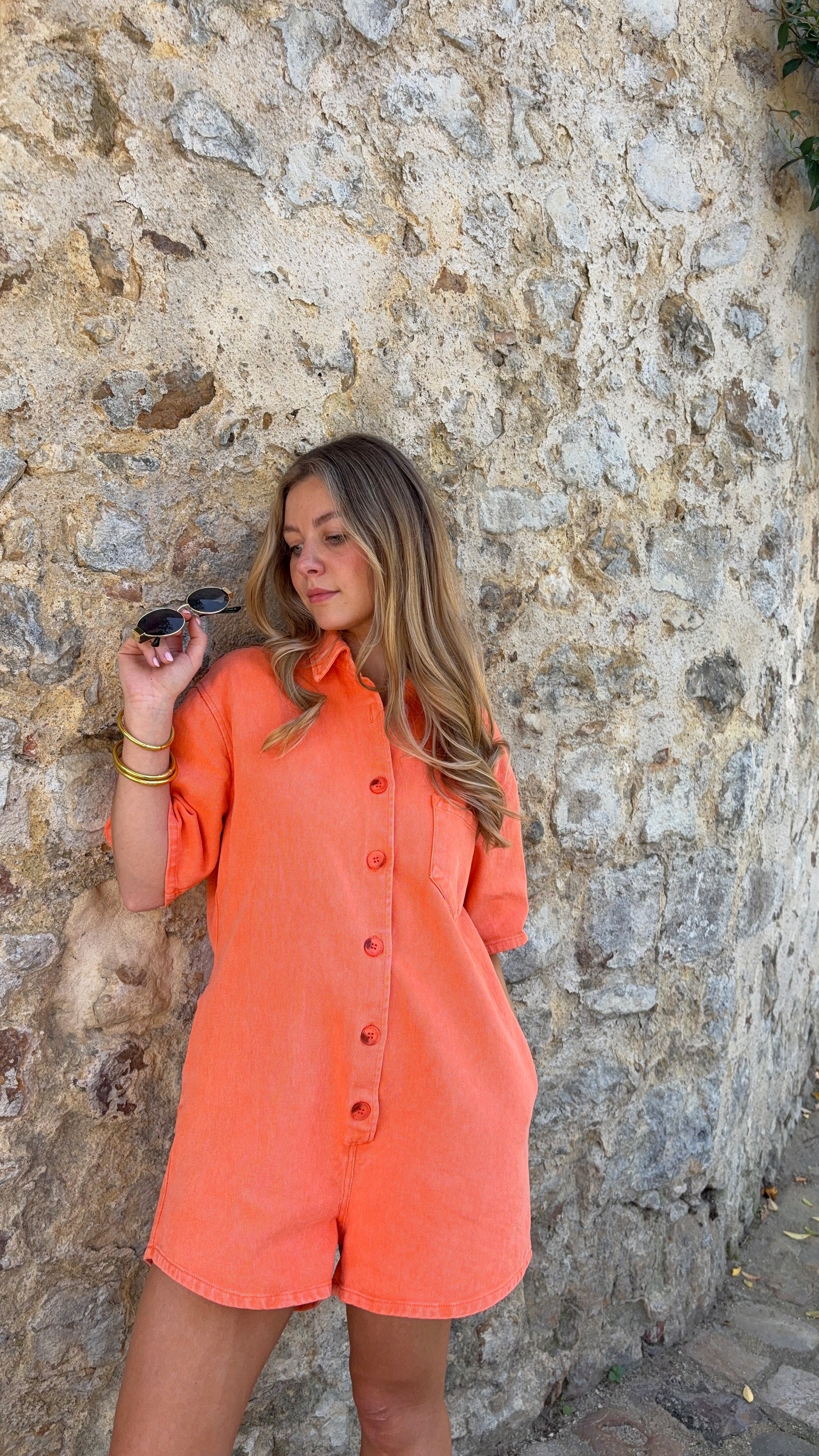 Combinaison short Orange - ARLO