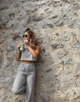 Pantalon Rayé Gris - Nela