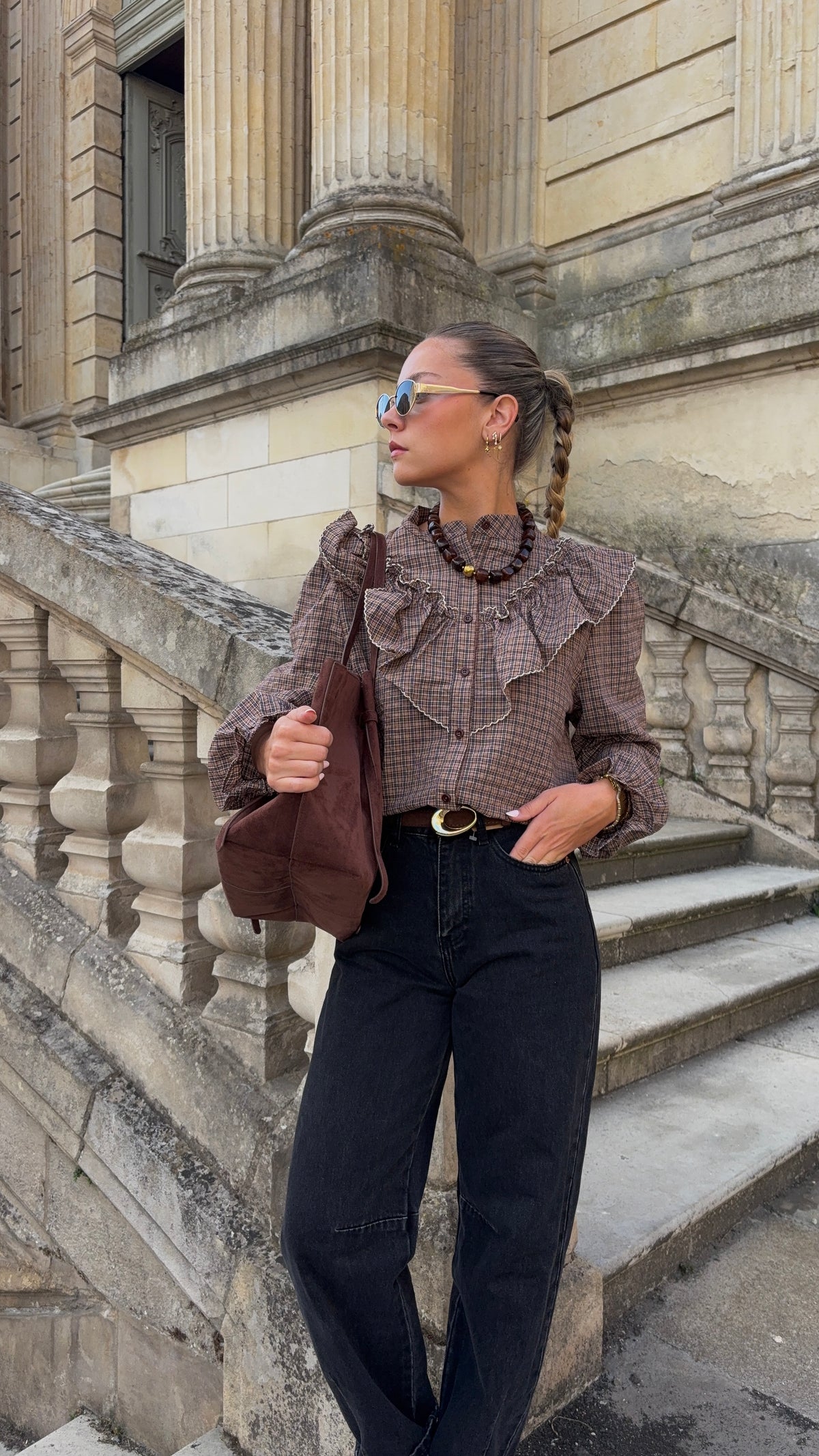 Blouse à carreaux - SALOMÉ