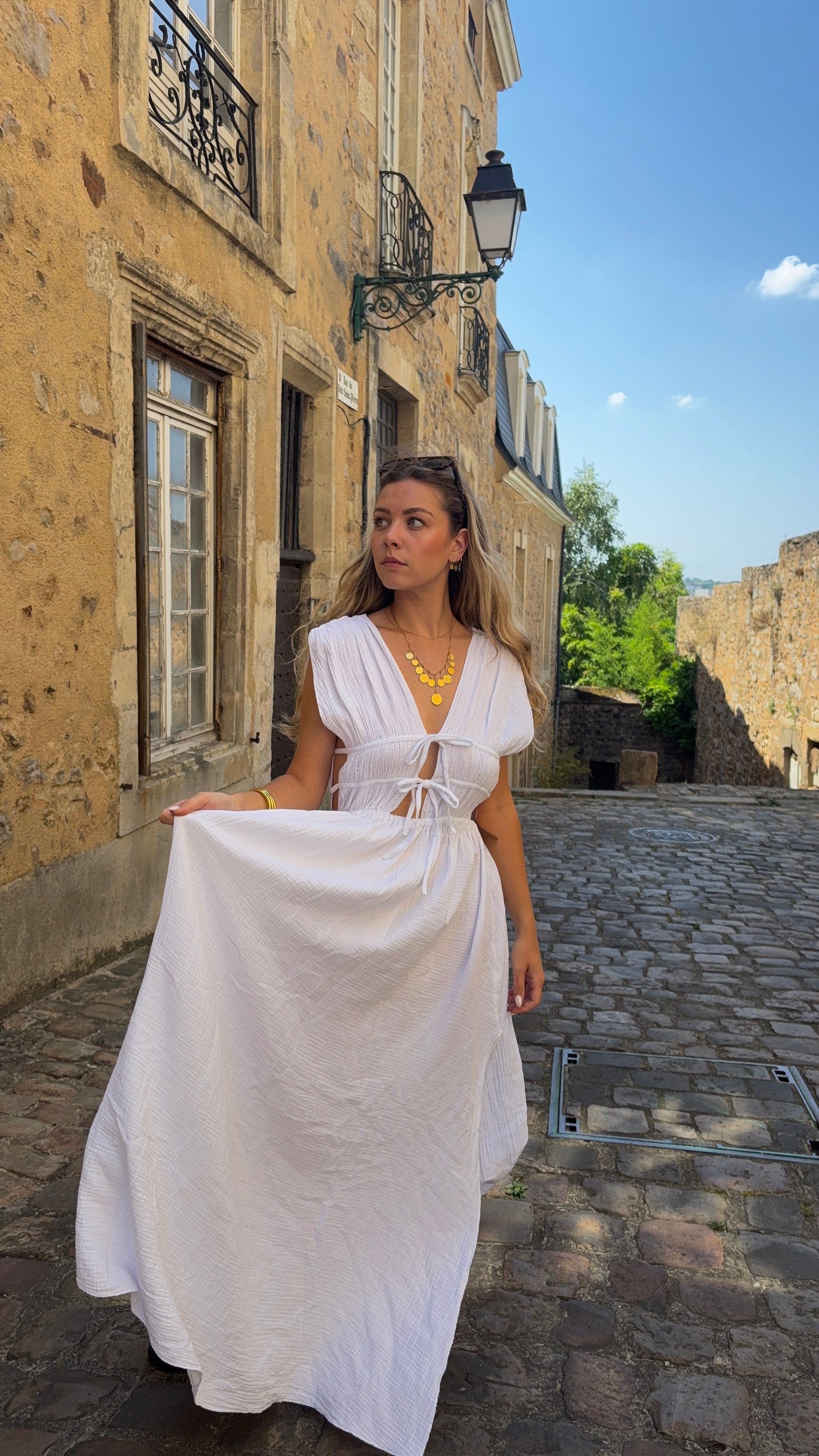 Robe Longue Blanche - Inès