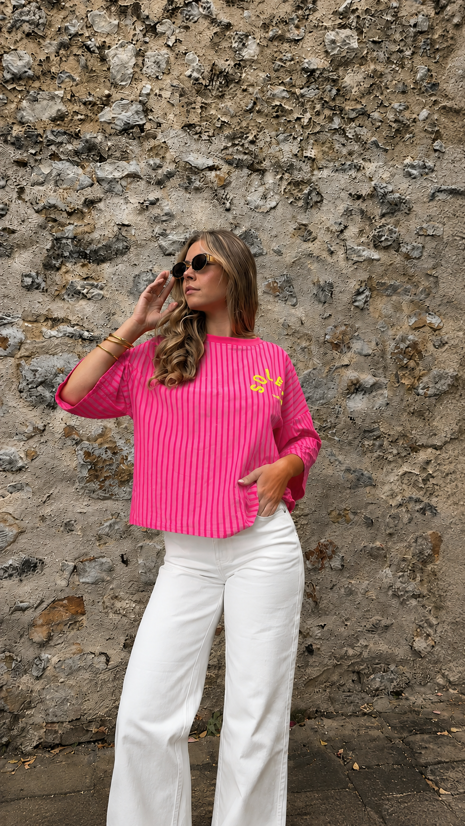 Tee Shirt Rayé - Soleil