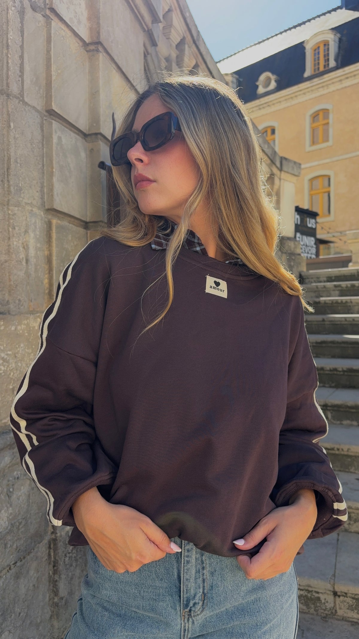 Sweat marron - AMOUR