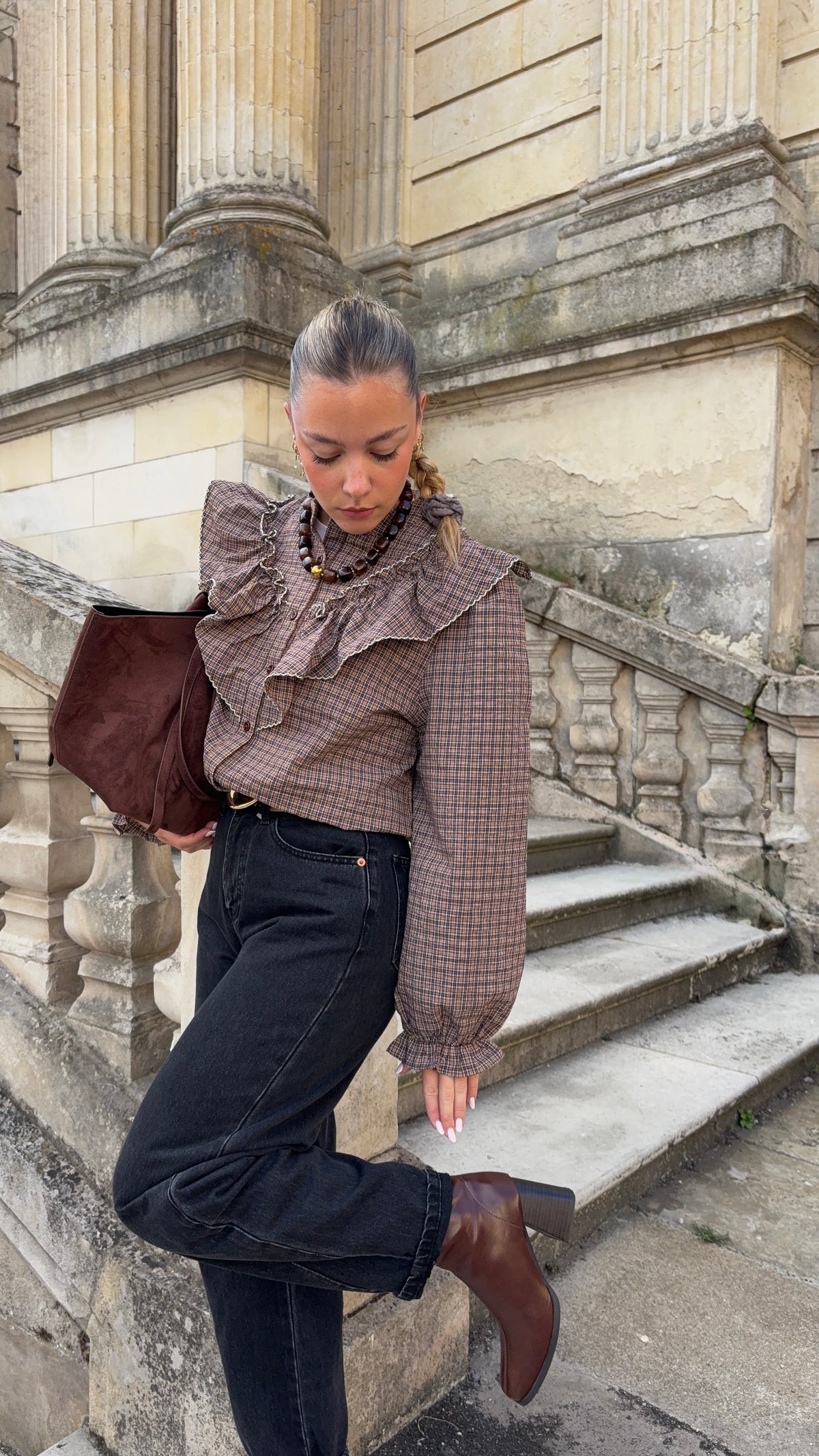 Blouse à carreaux - SALOMÉ