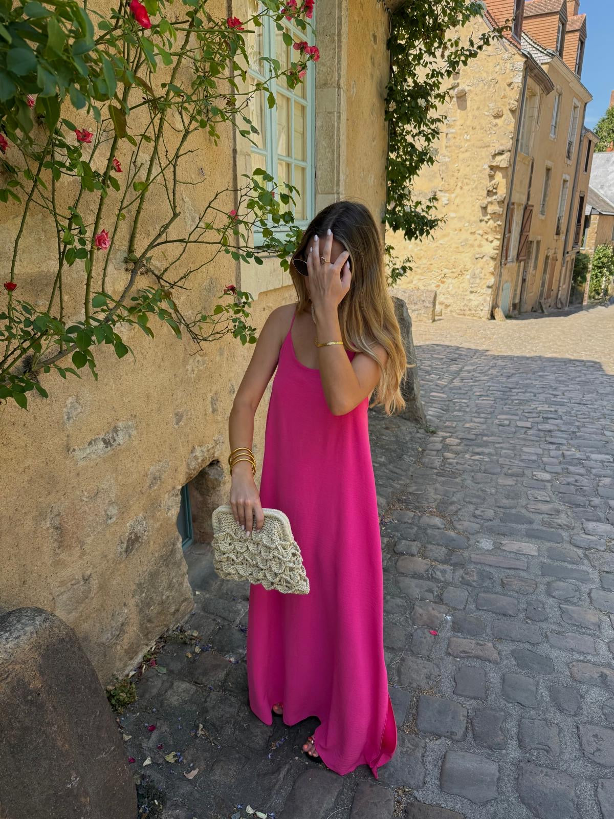Robe fluide Fushia - Ava