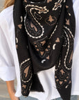 Foulard noir - SUZANNE