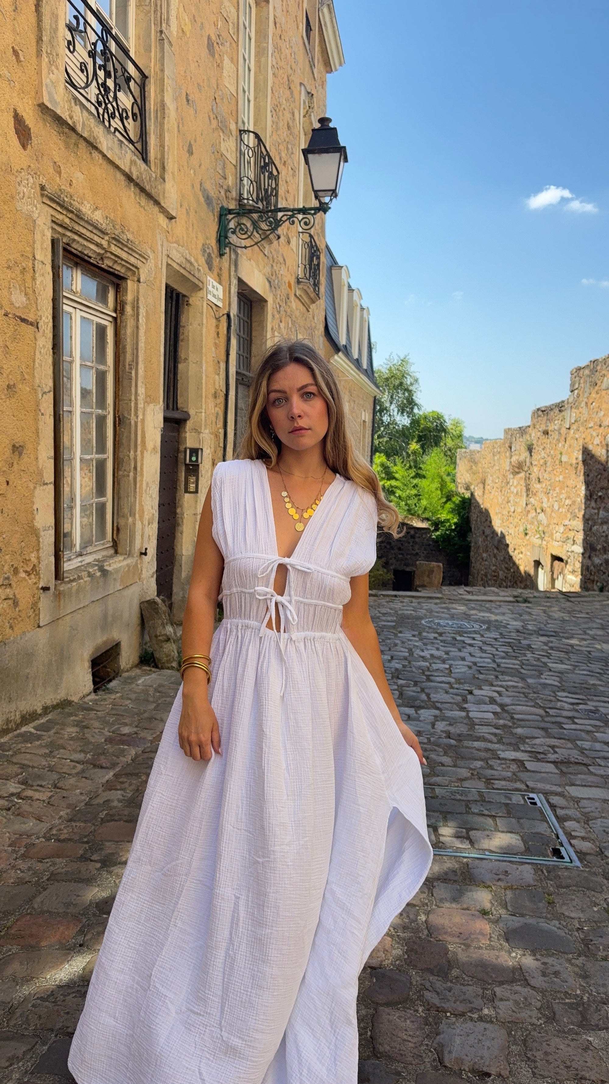 Robe Longue Blanche - Inès