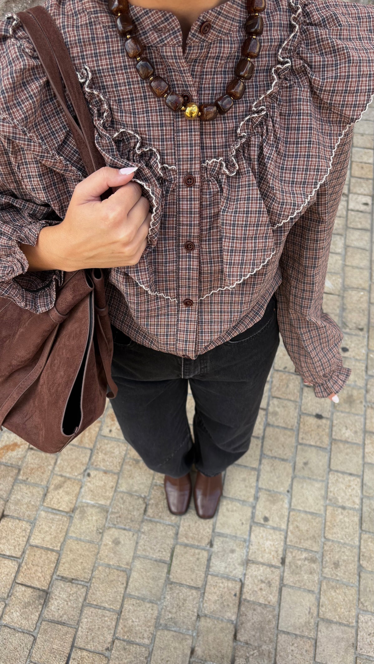 Blouse à carreaux - SALOMÉ