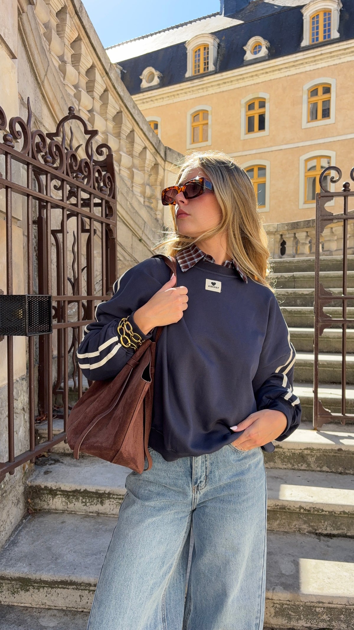 Sweat bleu marine - AMOUR