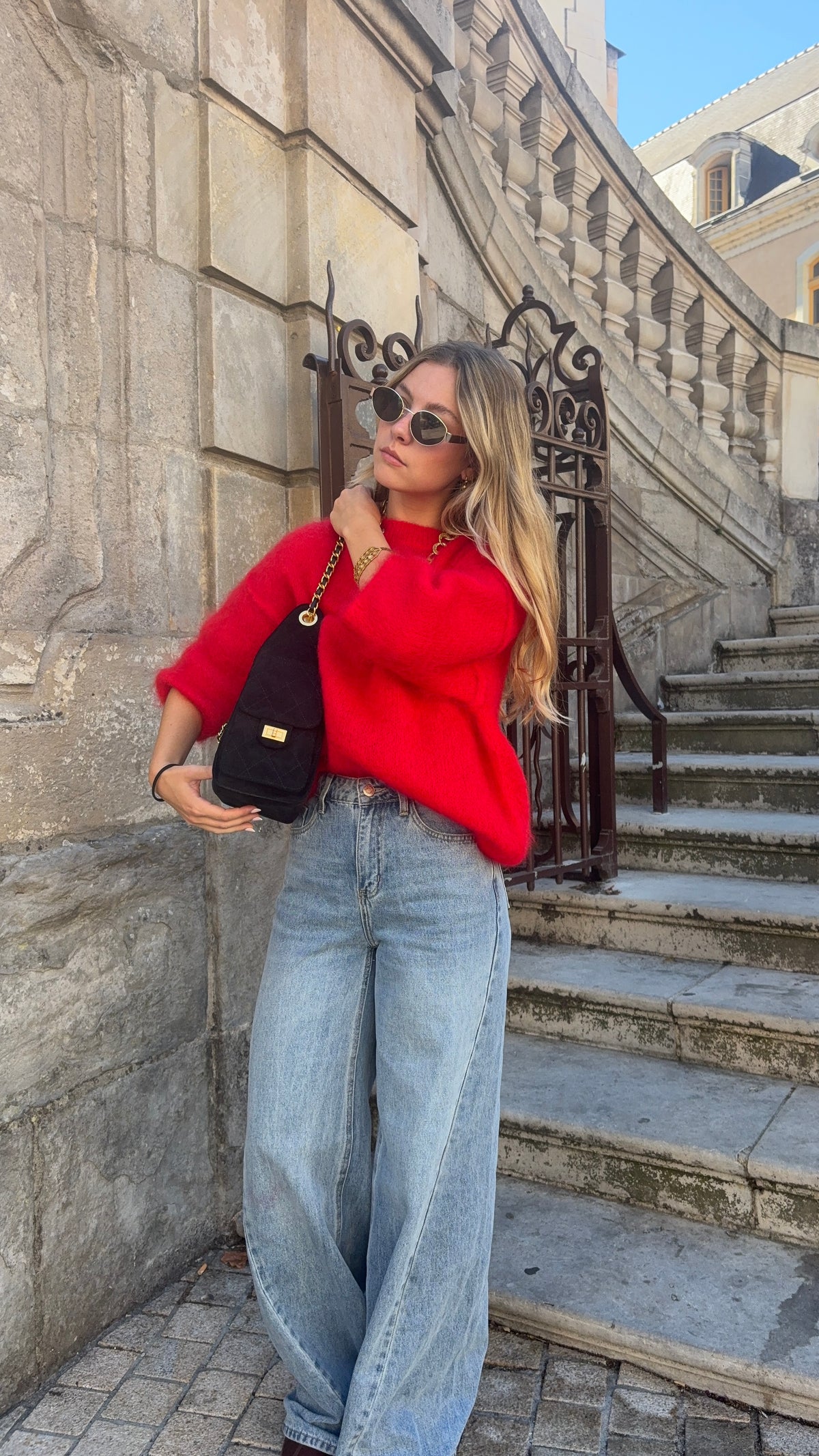 Pull rouge - MOHAIR