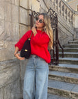 Pull rouge - MOHAIR