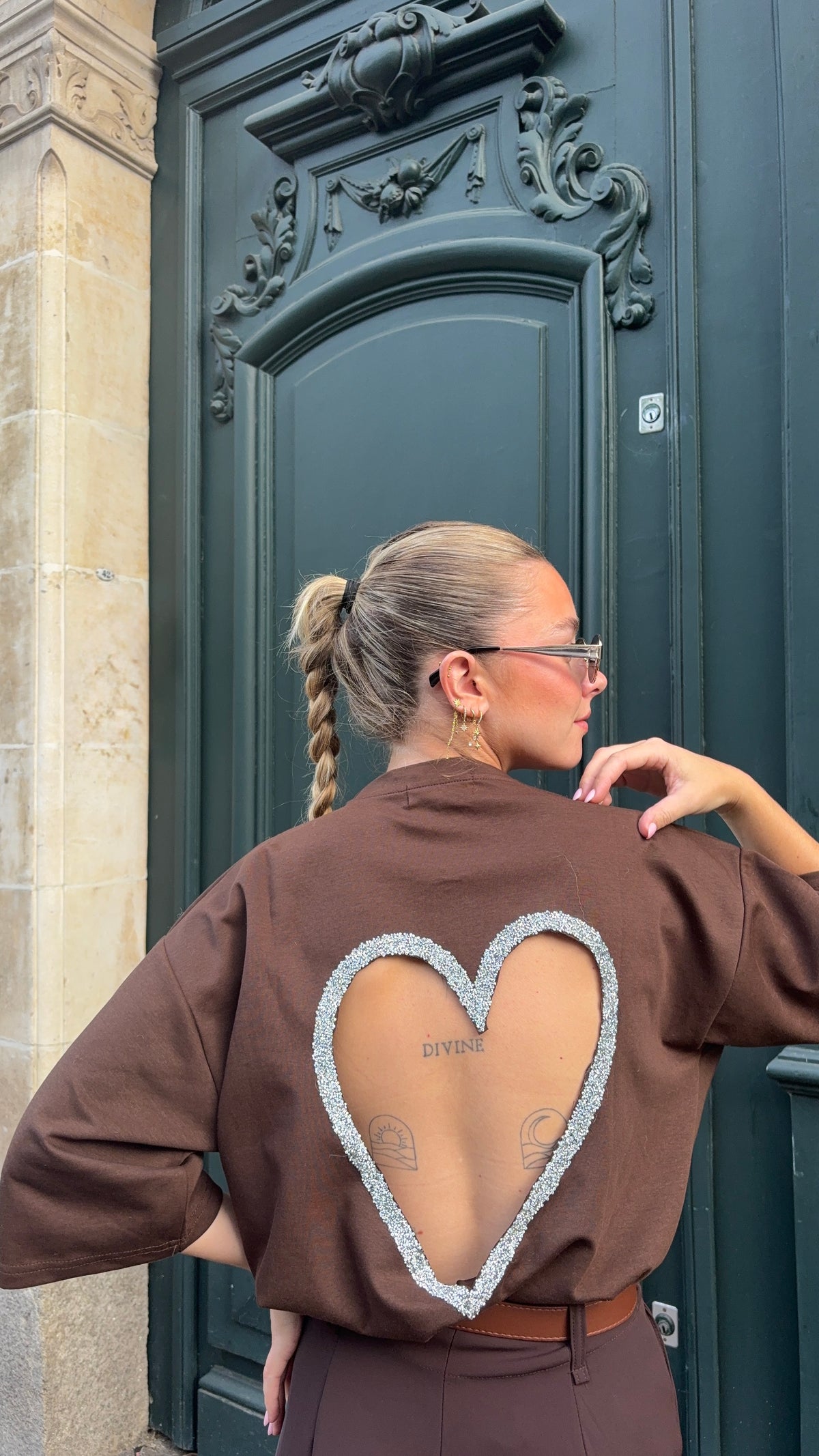 Tee-shirt dos nu - COEUR