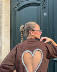 Tee-shirt dos nu - COEUR