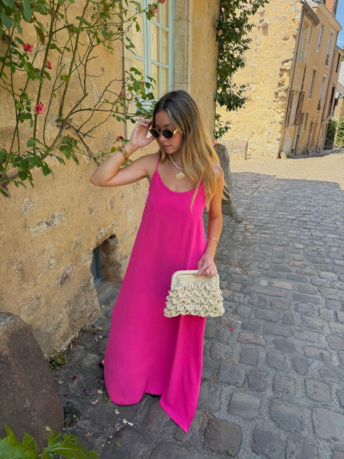 Robe fluide Fushia - Ava
