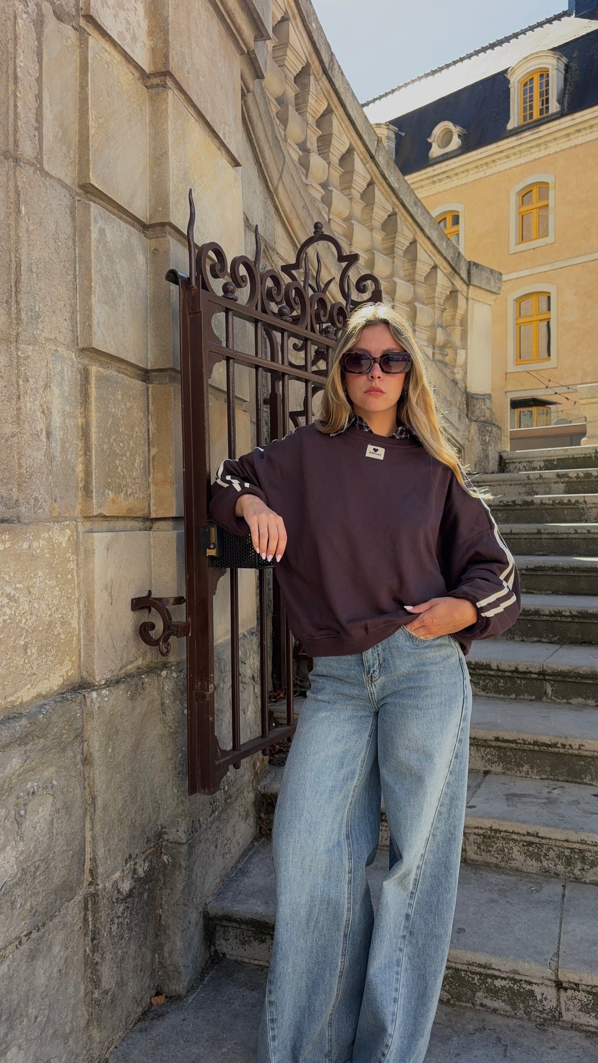 Sweat marron - AMOUR