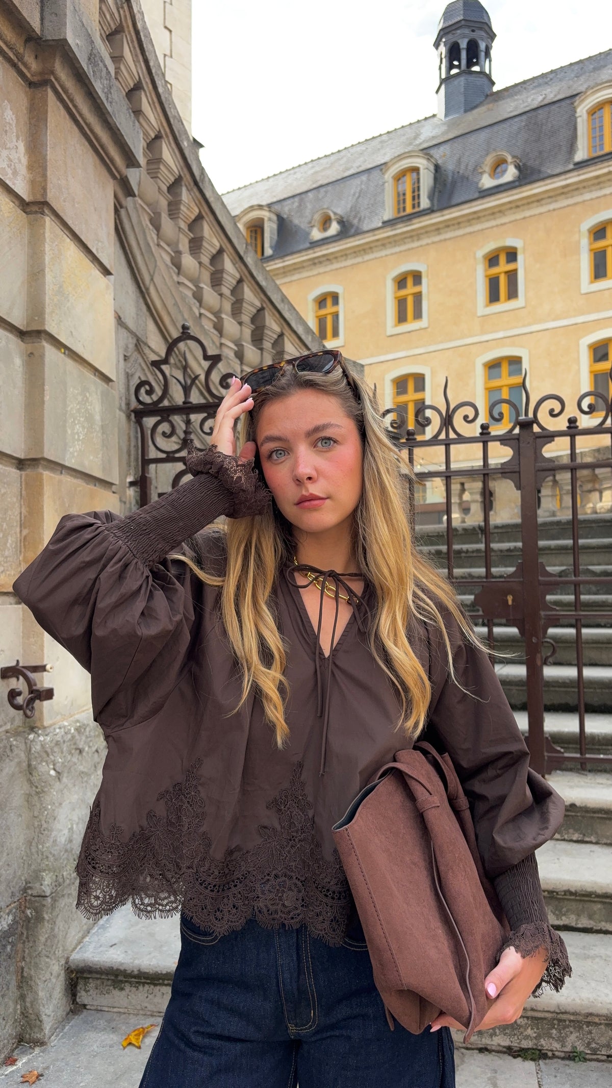Blouse marron - BOHÈME