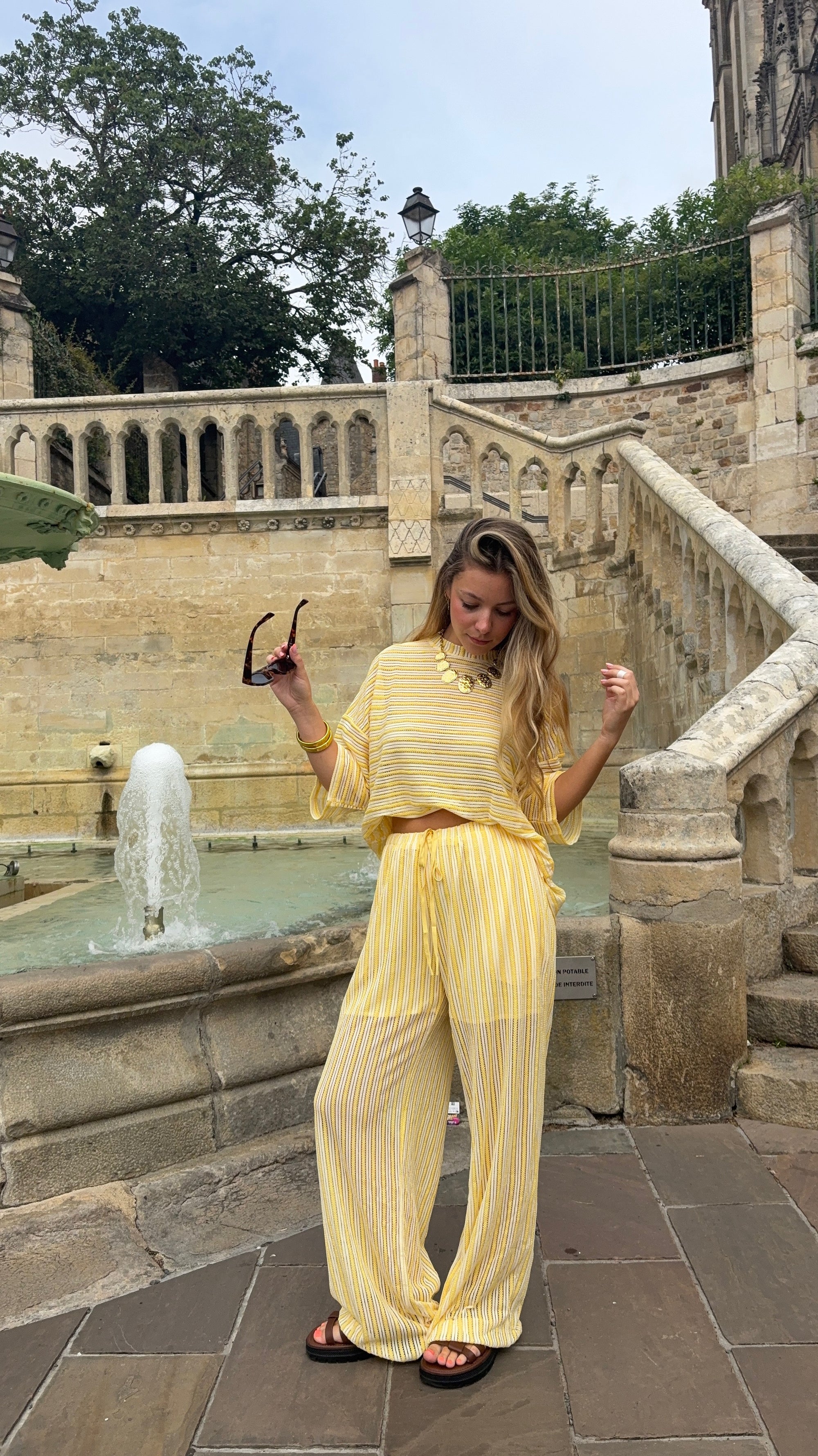 Pantalon Fluide Jaune - Sunny