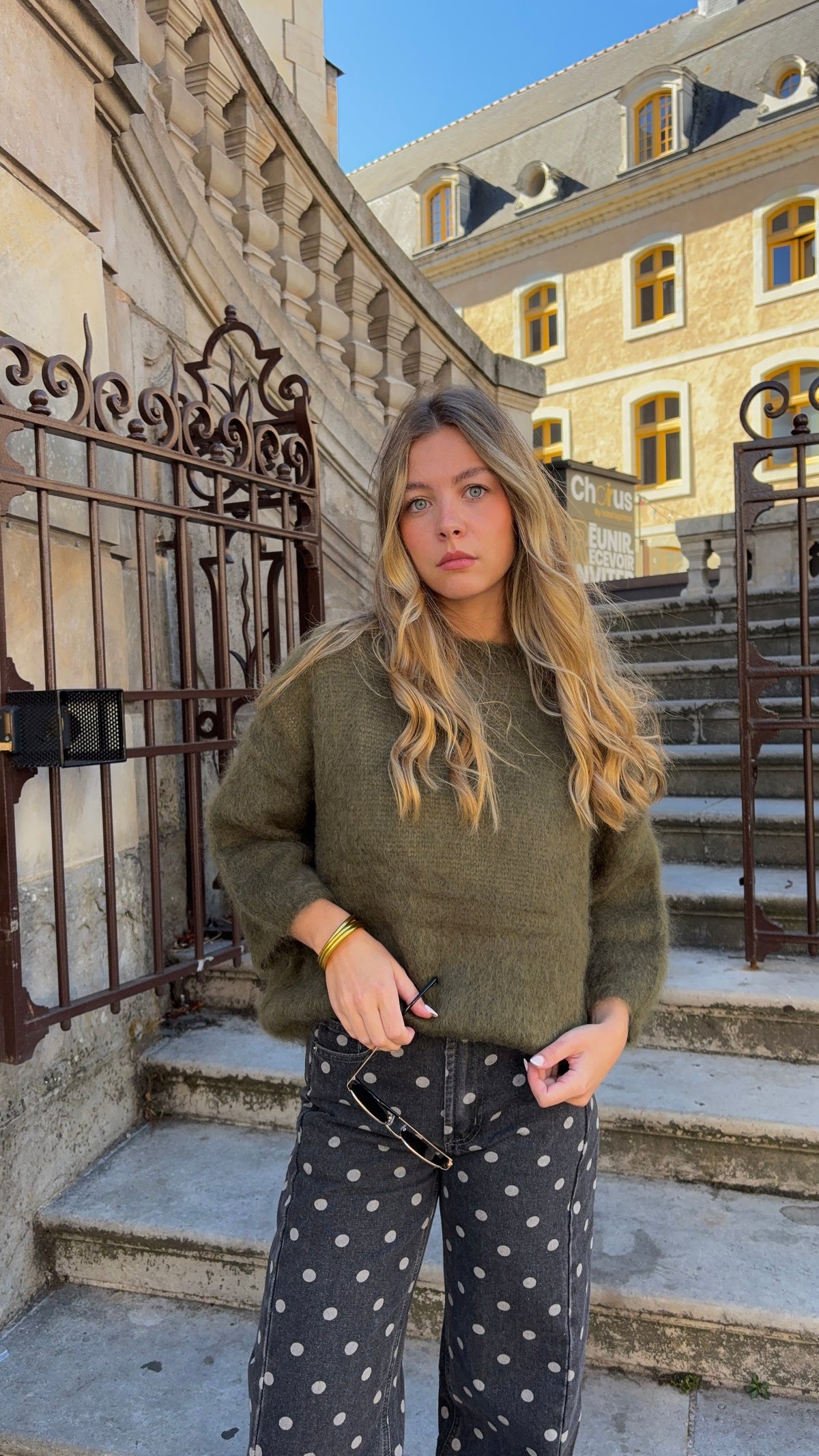 Pull Mohair kaki - NOA