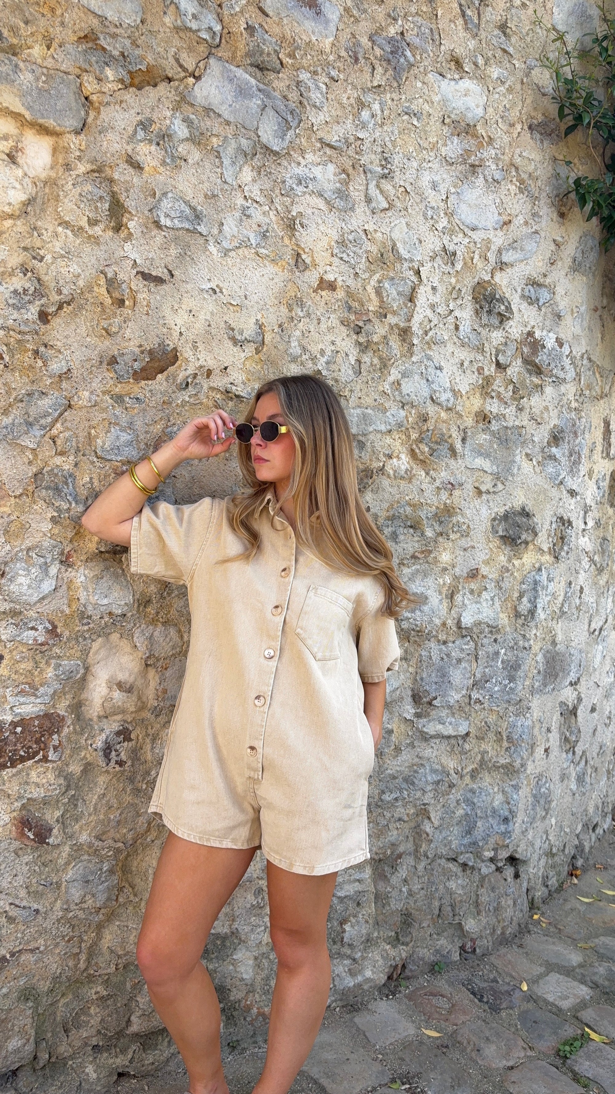 Combinaison short Beige - ARLO