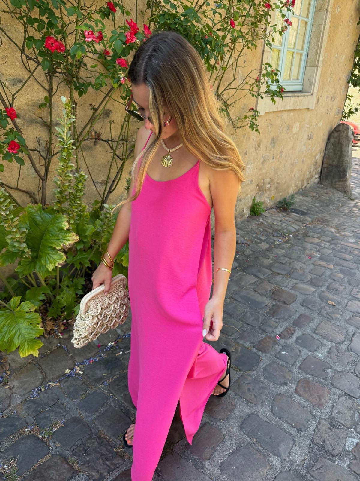 Robe fluide Fushia - Ava