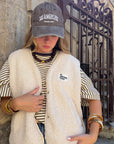 Veste sans manches beige - LAURA
