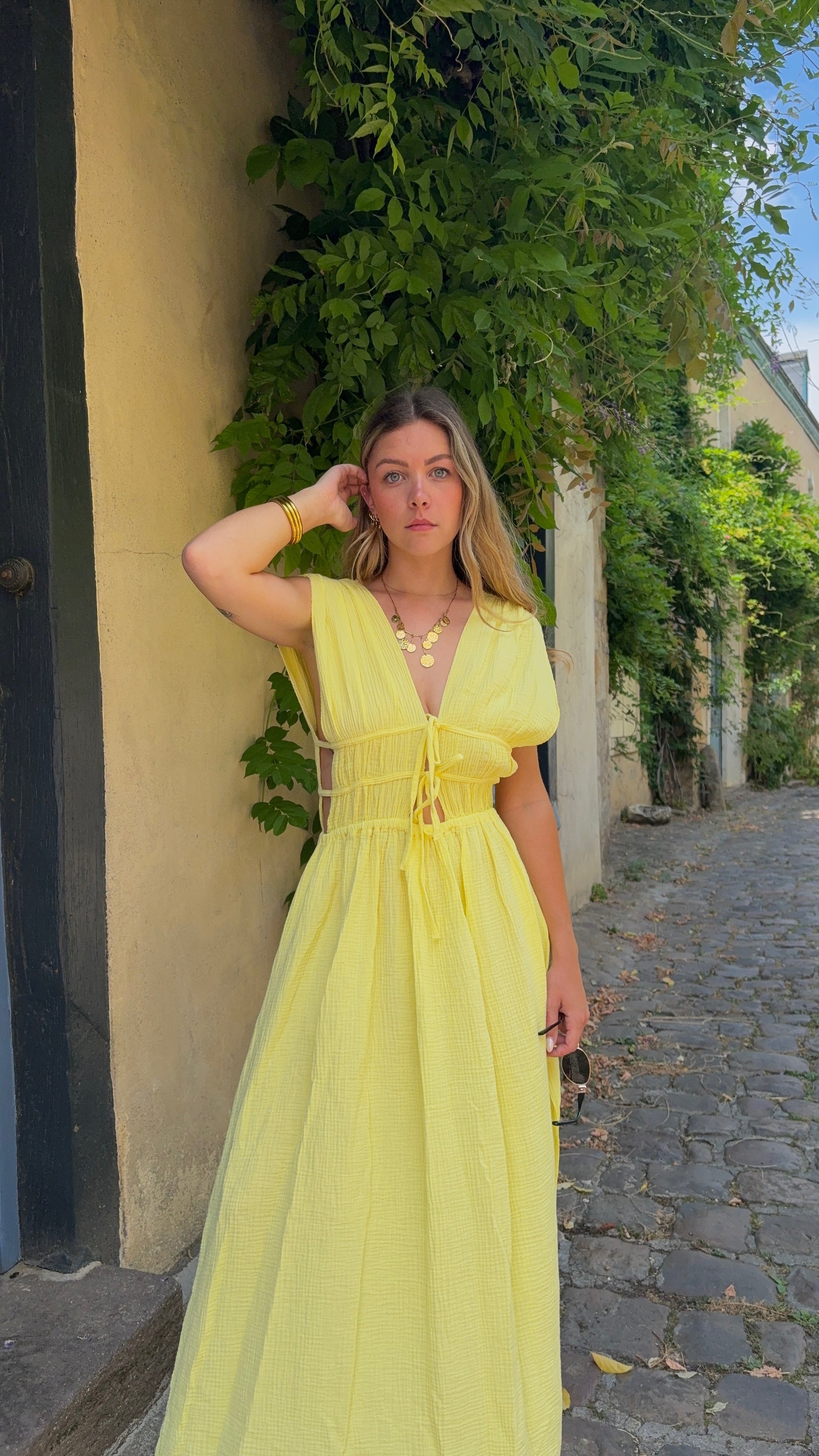 Robe Longue Jaune - Inès
