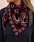 Triangle bandana bordeaux - IRIS