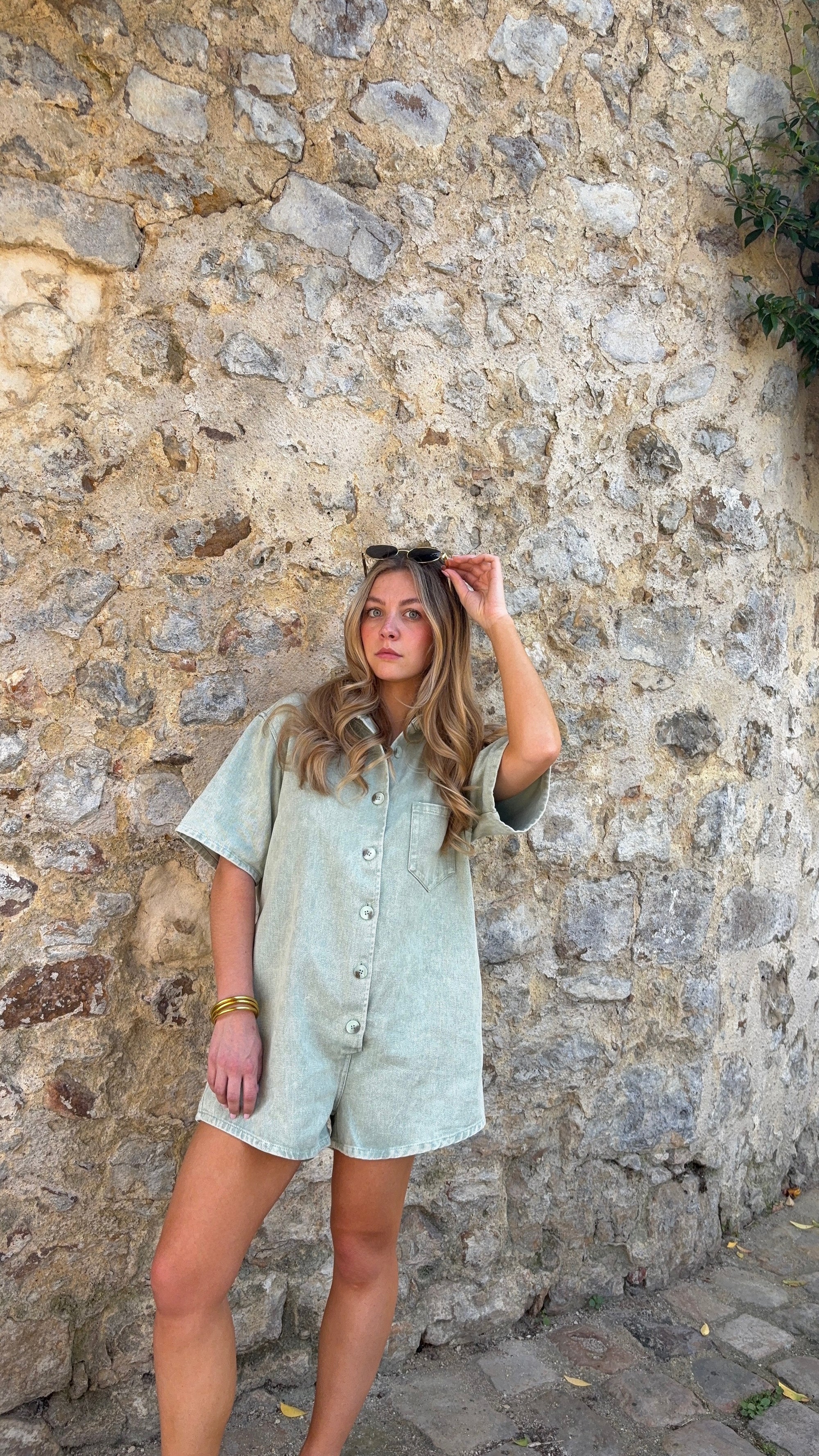 Combinaison short Vert - ARLO