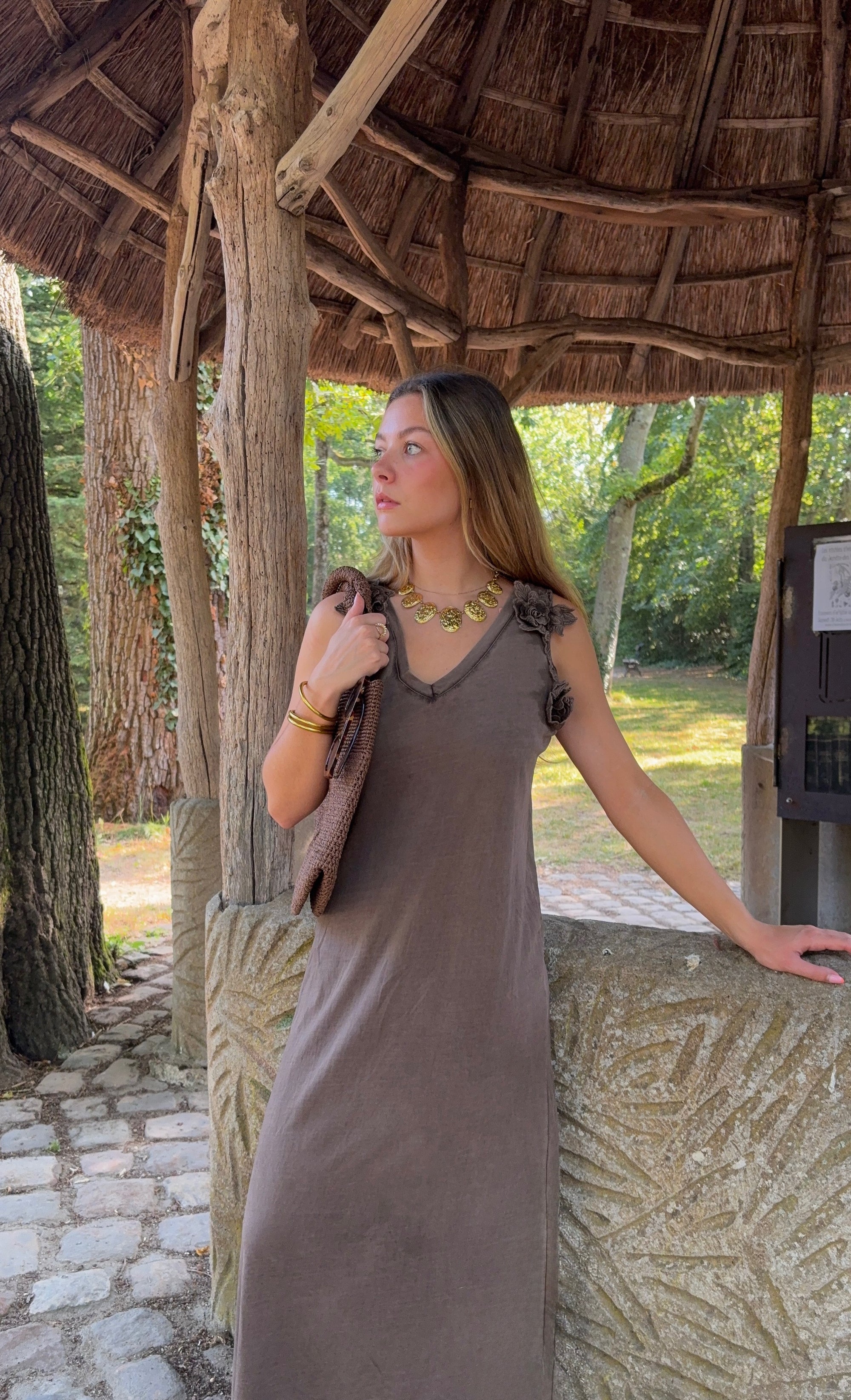 Robe Longue Marron - Capucine