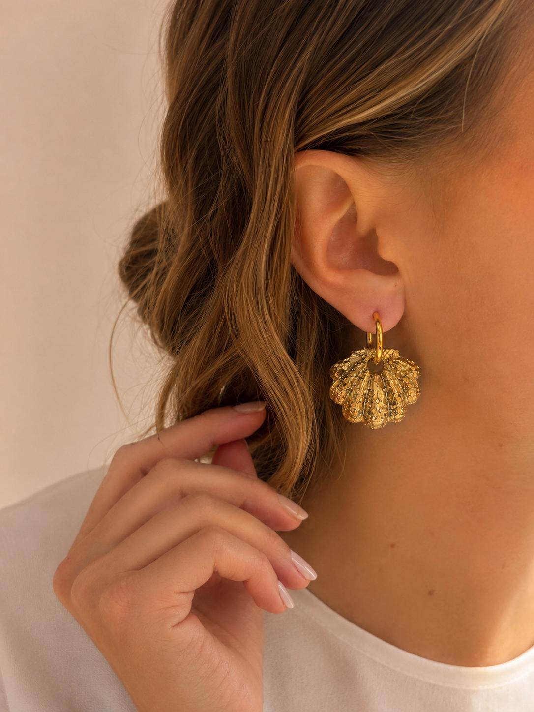 Boucles d’oreilles Doré - Shell