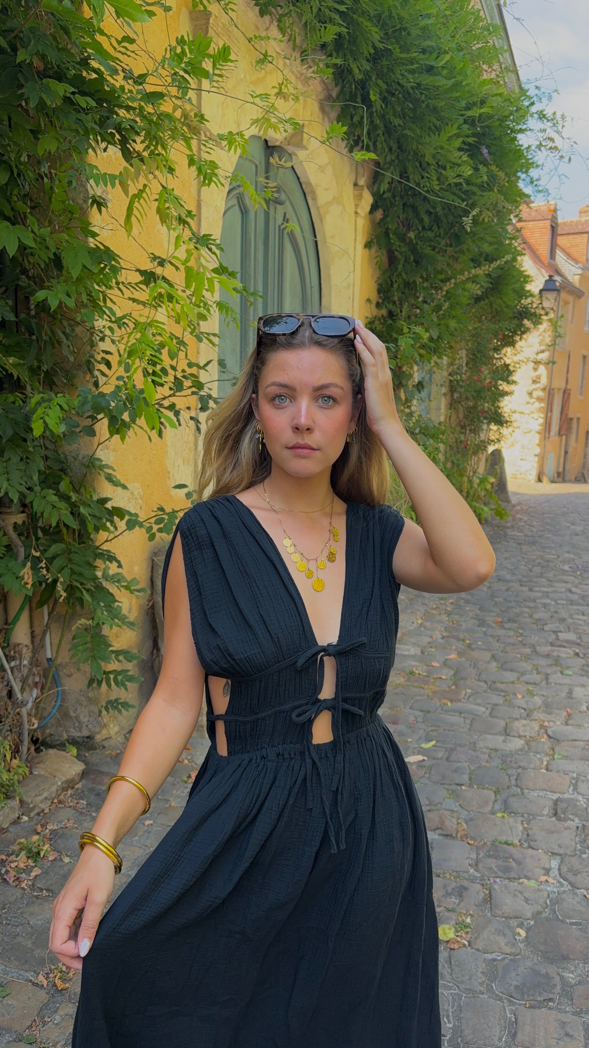 Robe Longue Noir - Inès