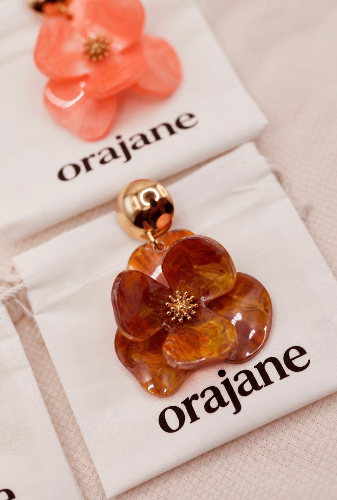 Boucles d’oreilles Création - Camélia