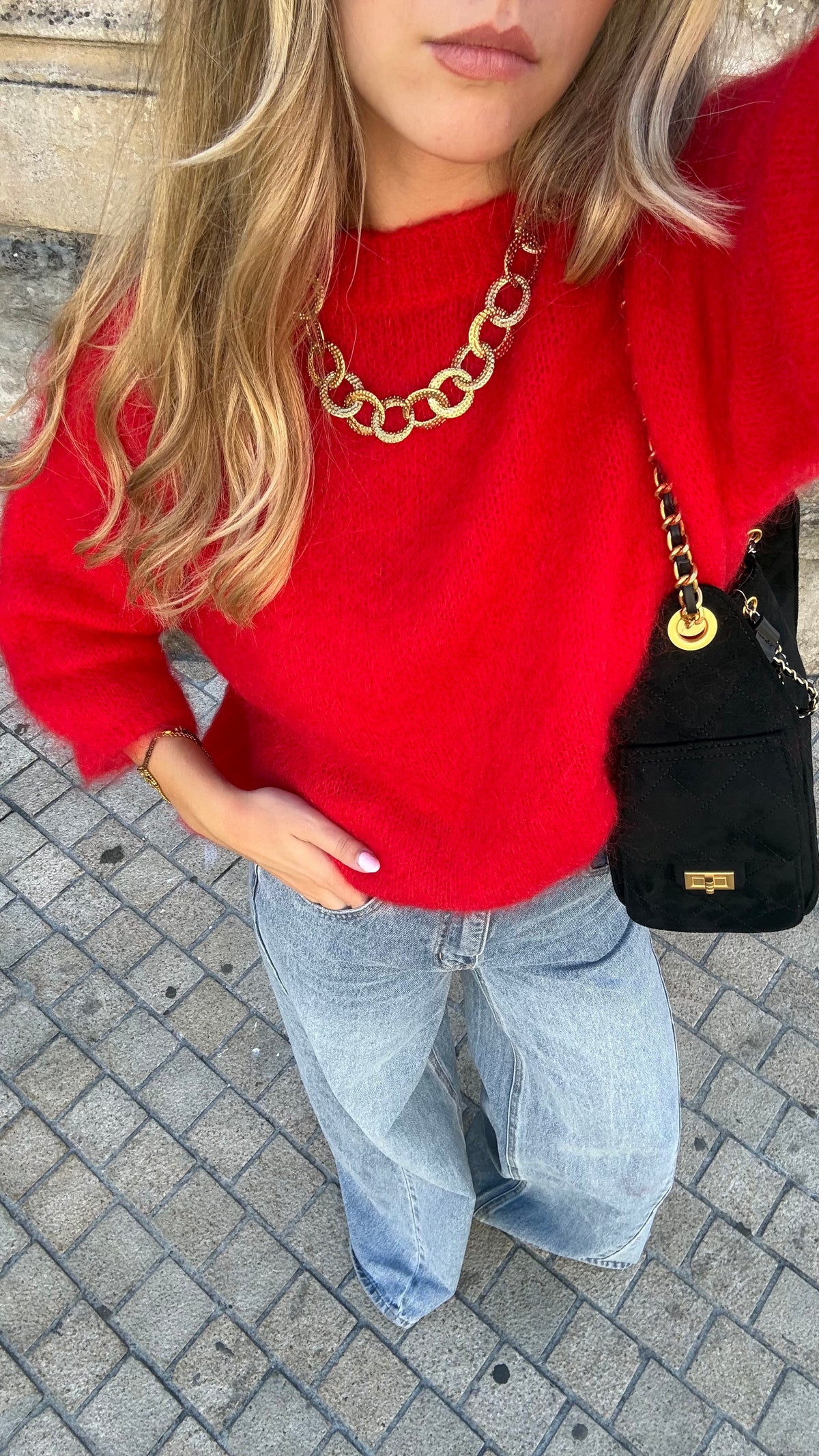 Pull rouge - MOHAIR