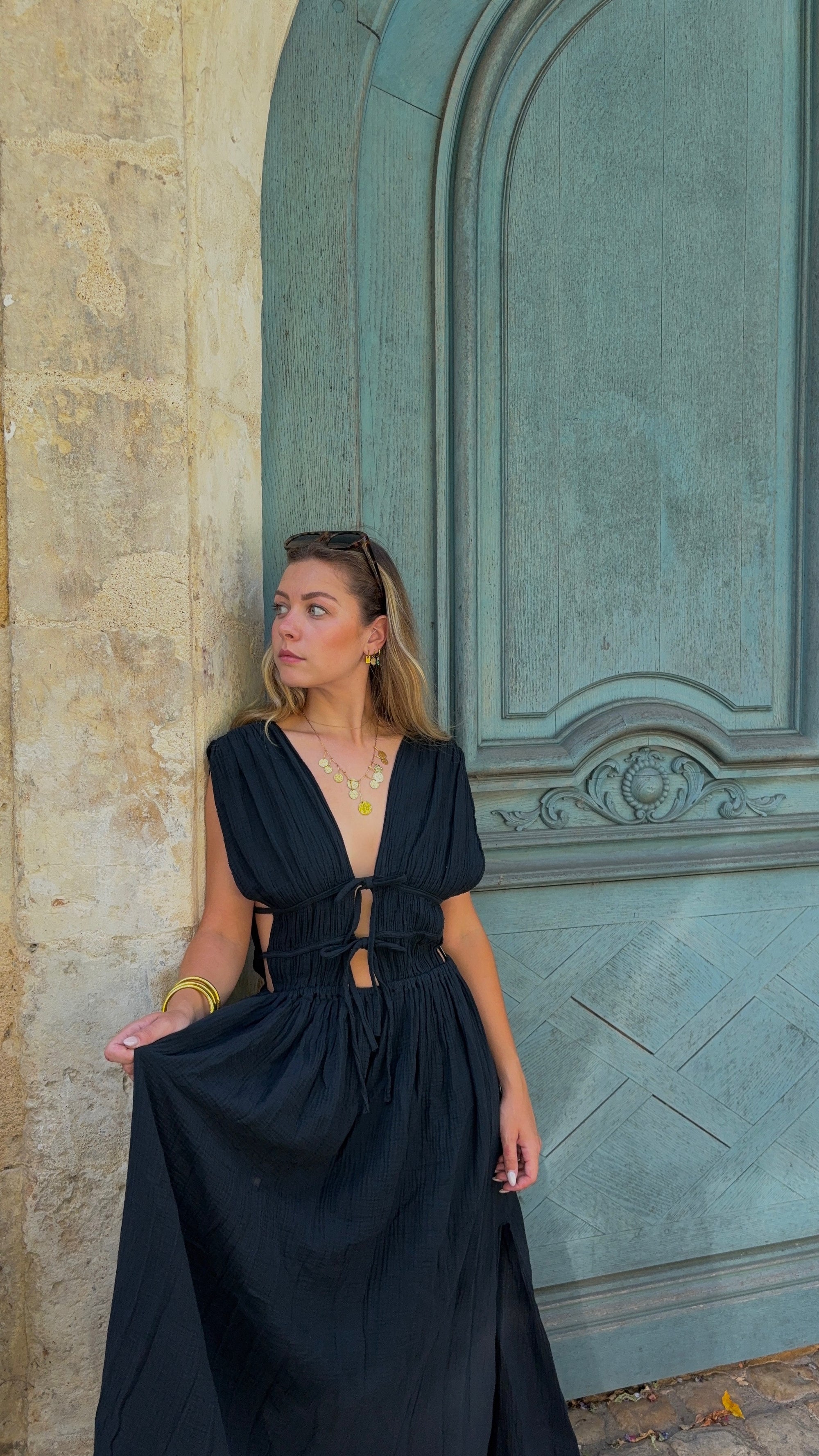 Robe Longue Noir - Inès