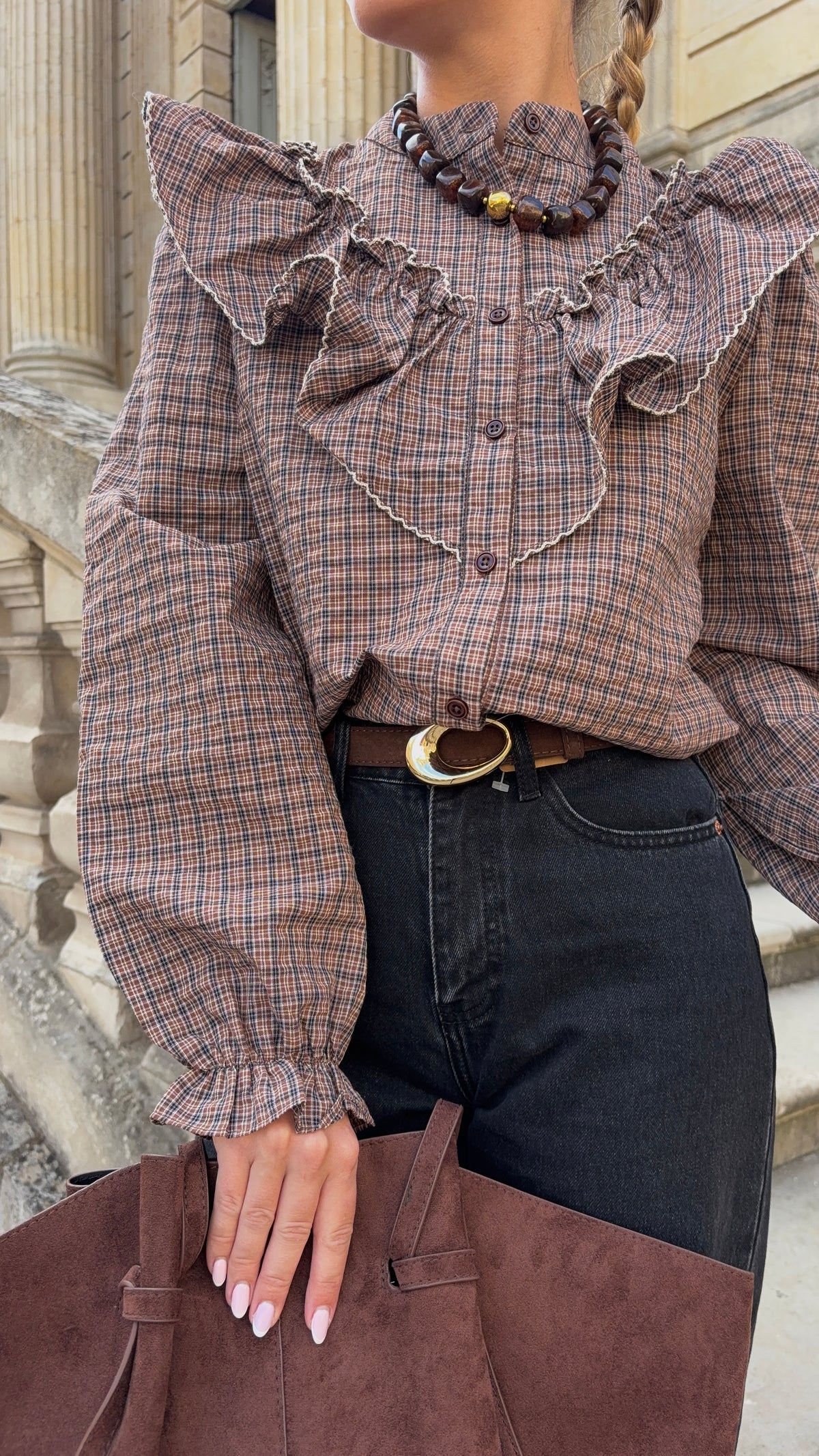 Blouse à carreaux - SALOMÉ