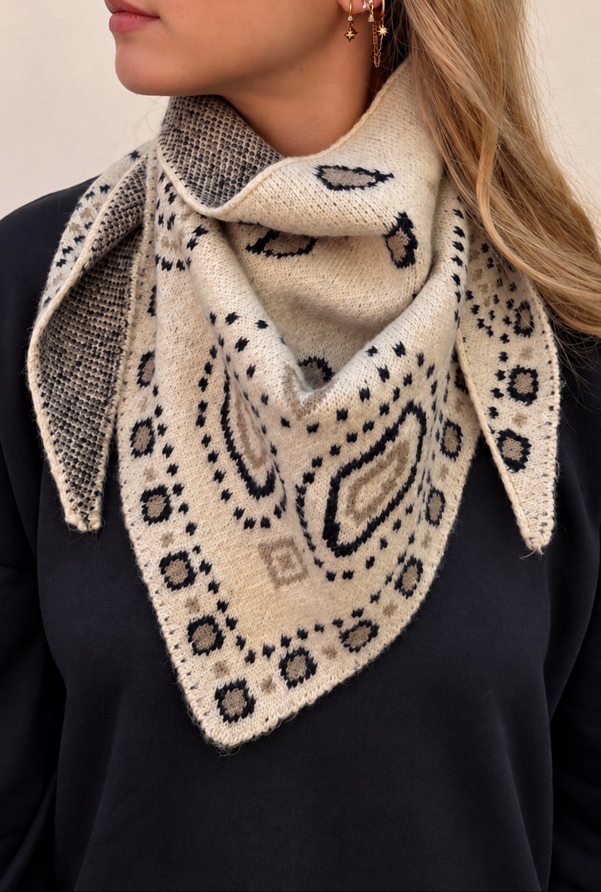 Triangle bandana beige - IRIS