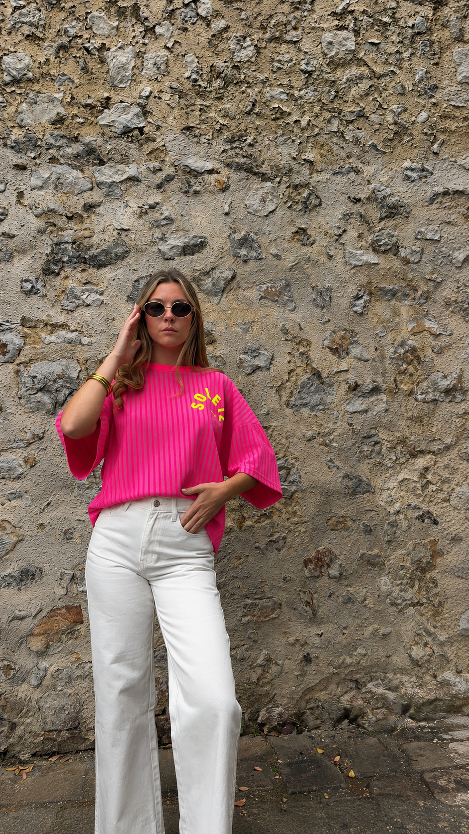 Tee Shirt Rayé - Soleil