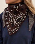 Triangle bandana marron - IRIS