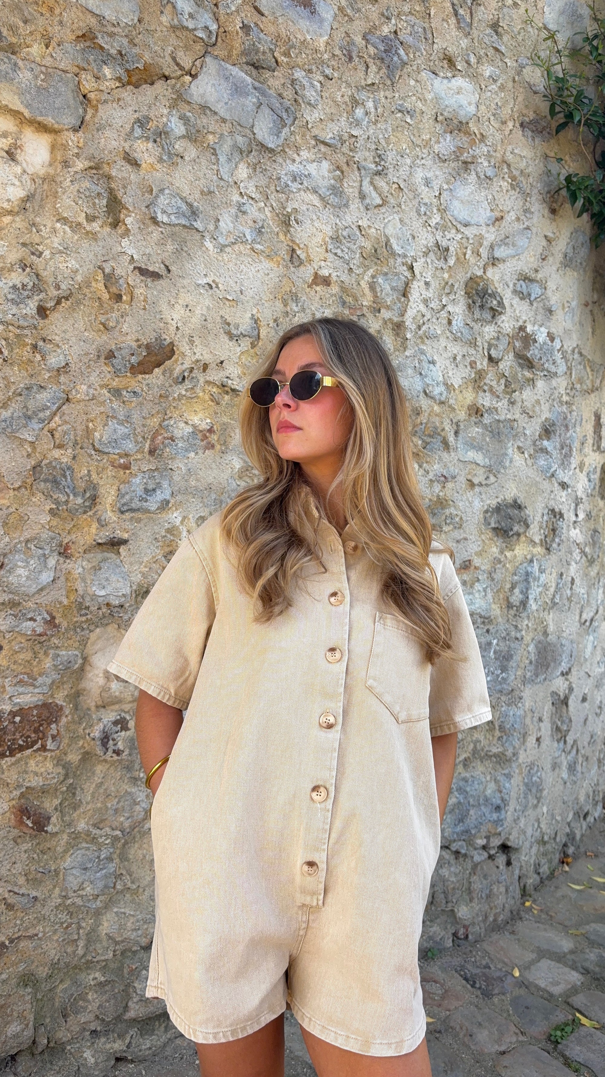 Combinaison short Beige - ARLO