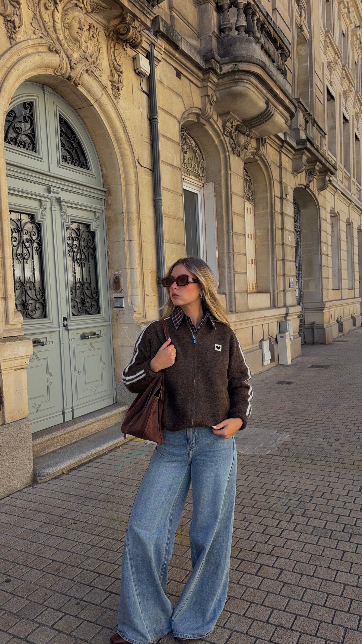 Pull Gilet marron - AMOUR